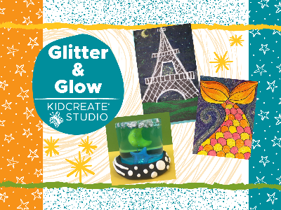 Kidcreate Studio - Fayetteville. Glitter & Glow Weekly Class (5-12 Years)