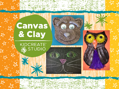 Kidcreate Studio - Ashburn. Canvas and Clay Weekly Class (Kindergarten - 5th Grade)