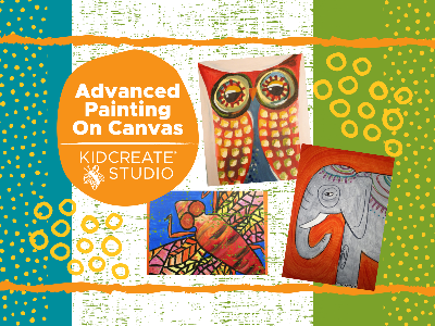 Kidcreate Studio - Fayetteville. Advanced Painting On Canvas Weekly Class (7-12 Years)